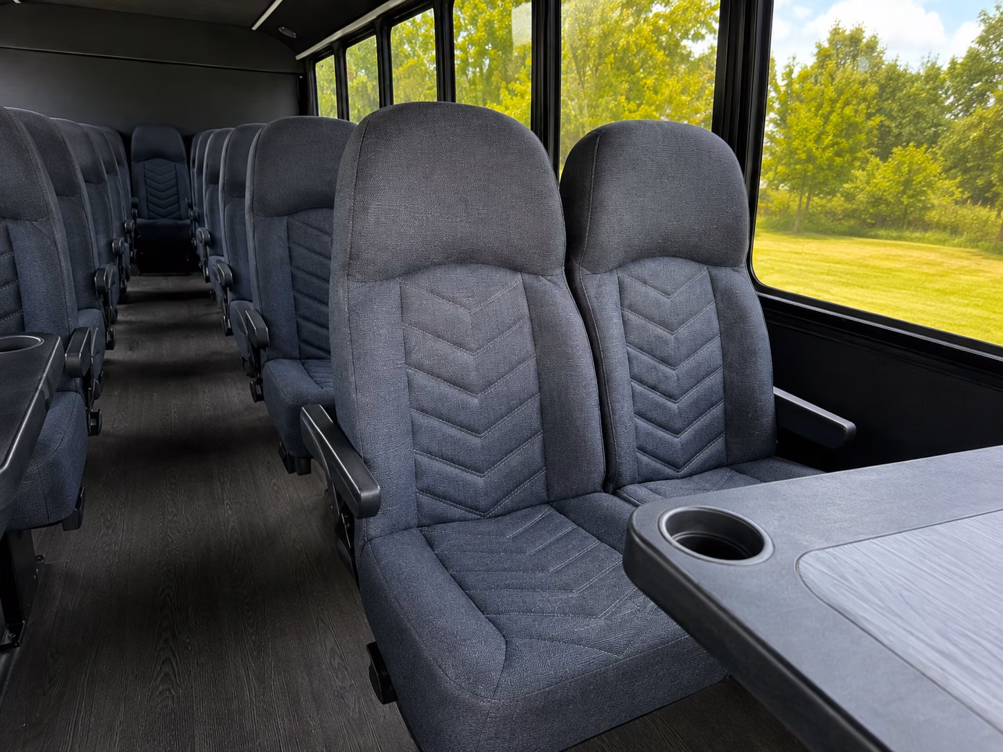 north richland hills 15 passenger minibus interior