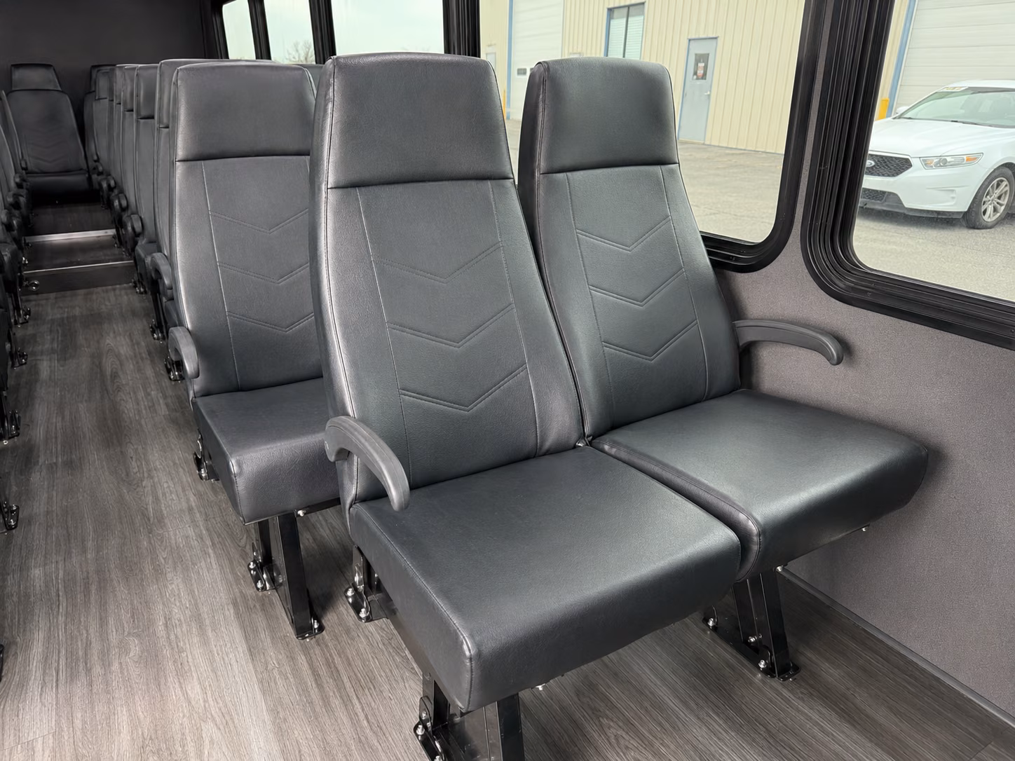 north richland hills 20 passenger minibus inside