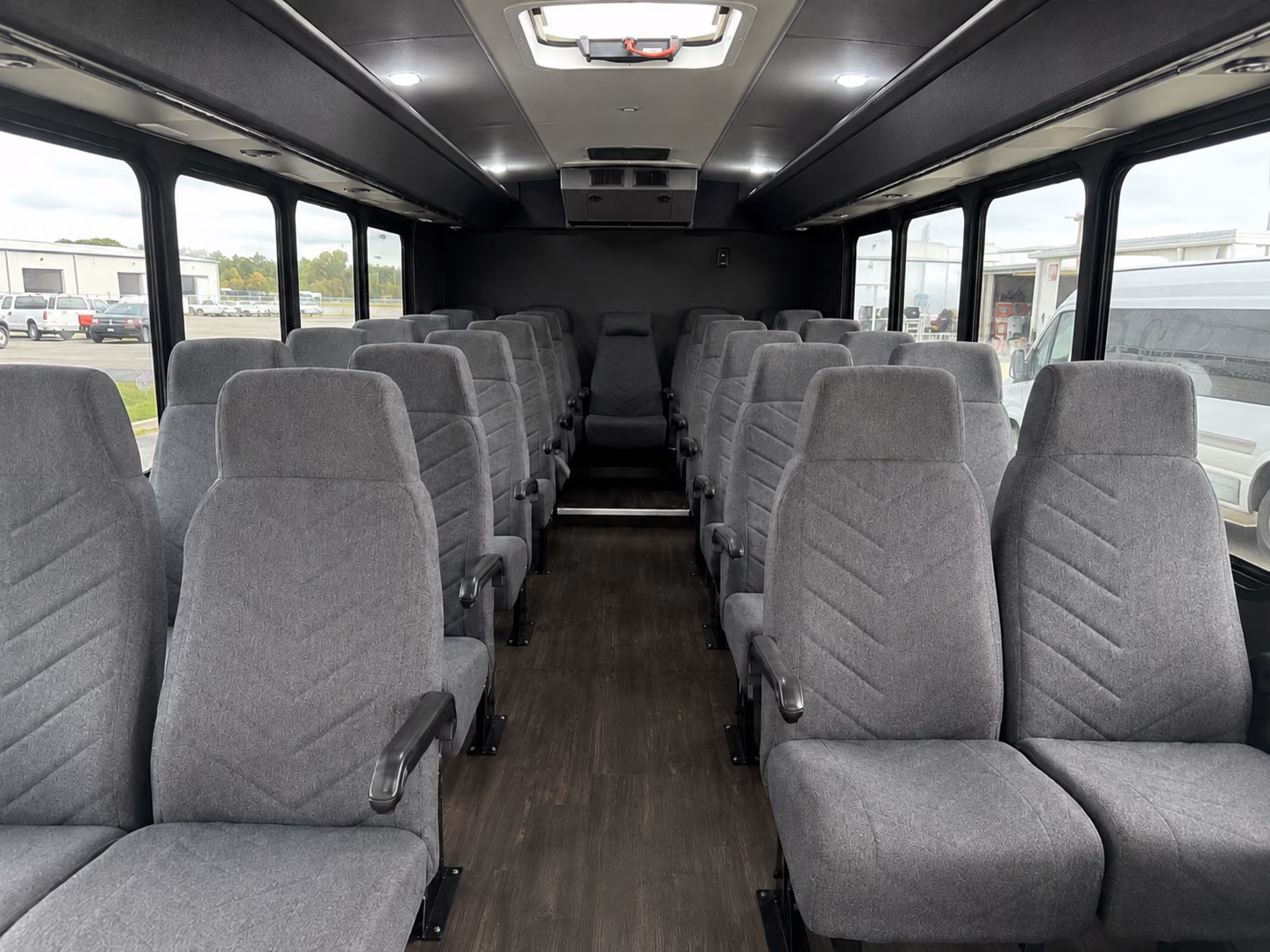 north richland hills 20 passenger minibus interior