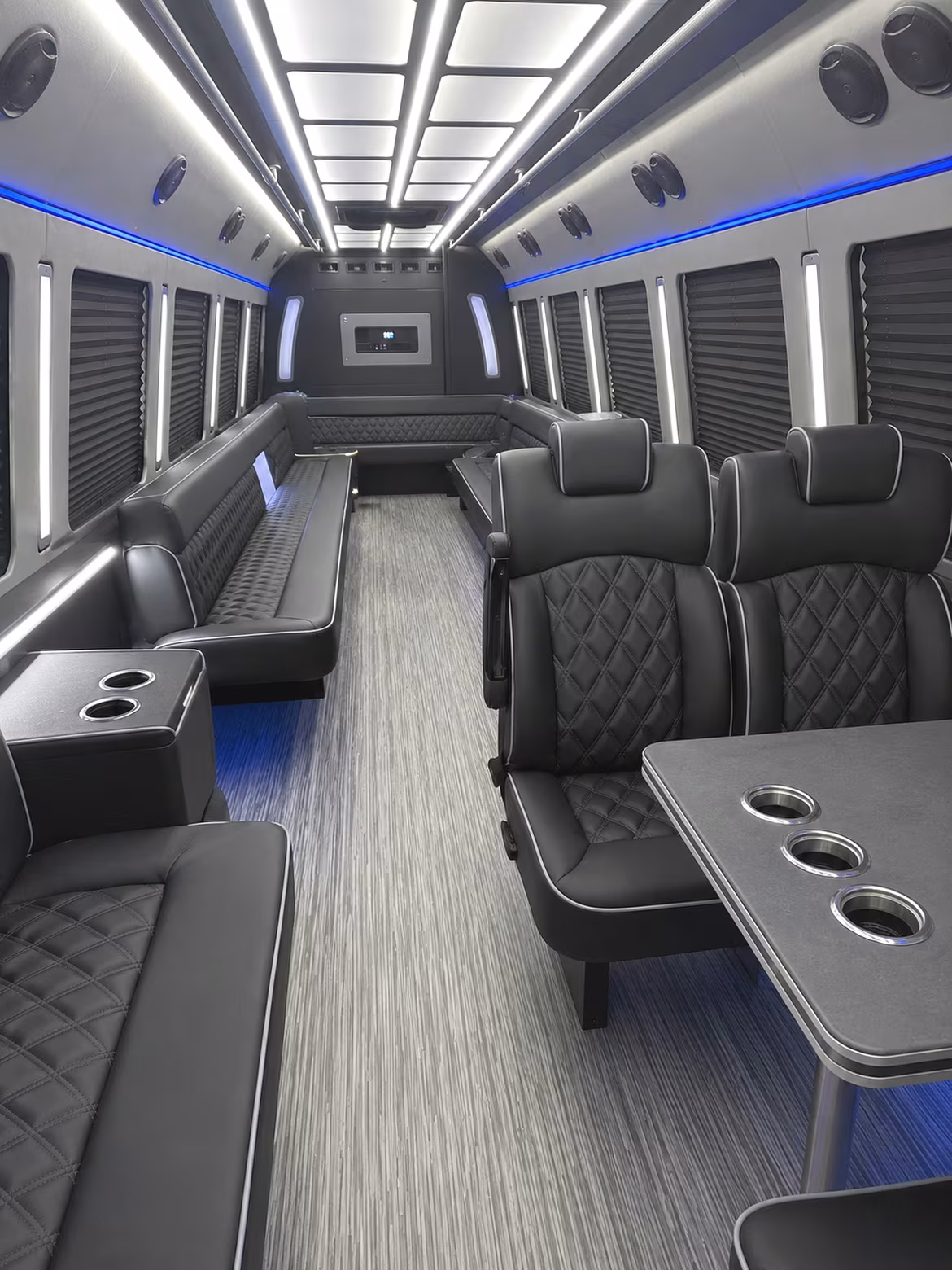 north richland hills 25 passenger party bus inside