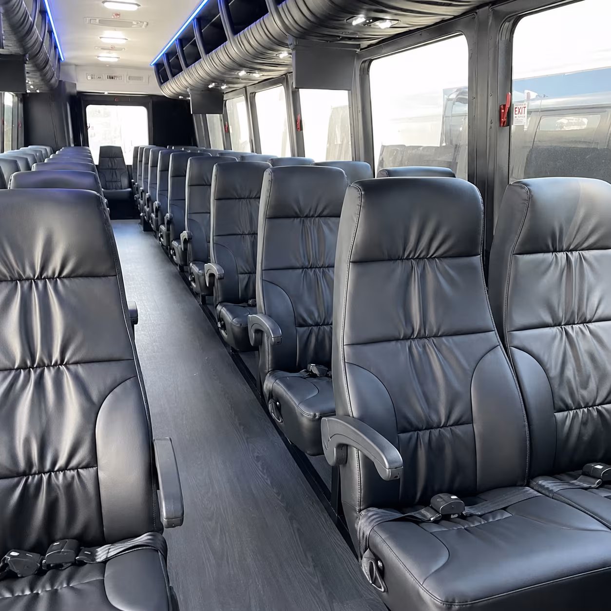 north richland hills 30 passenger minibus inside