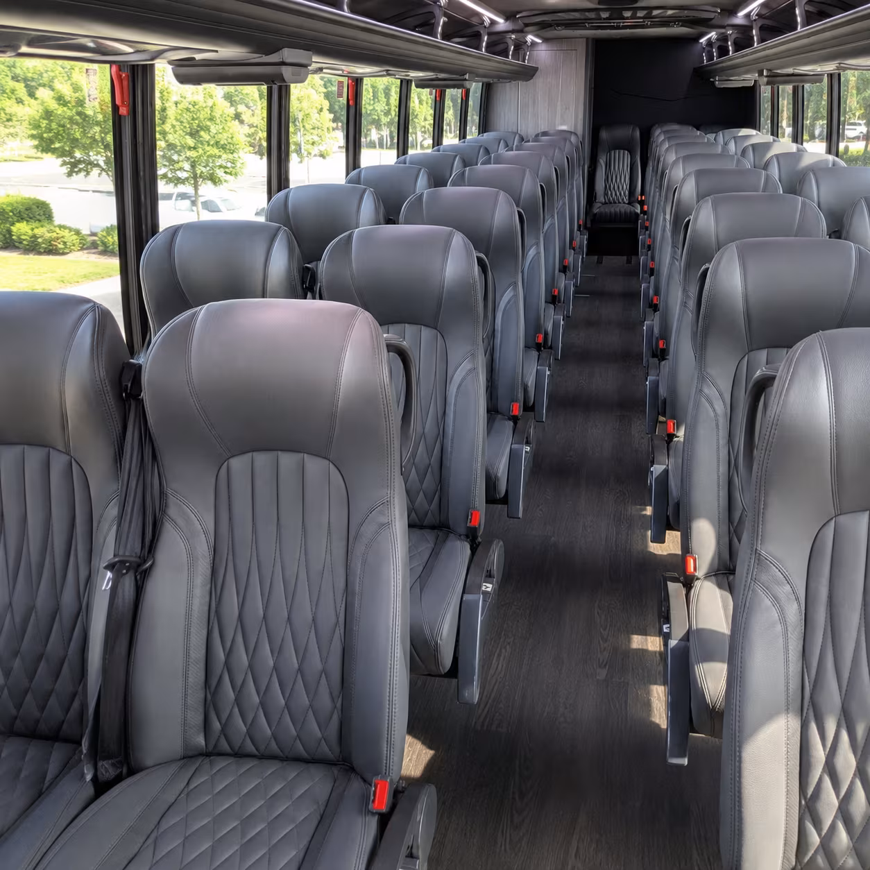 north richland hills 35 passenger minibus interior