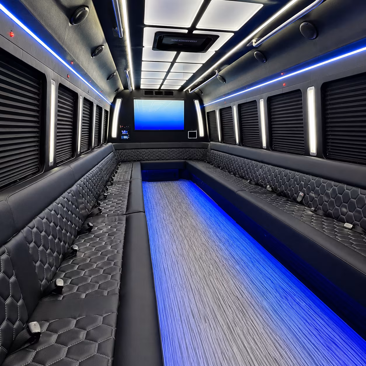 north richland hills party bus inside